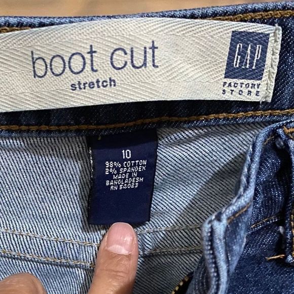 GAP Women’s Boot Cut Stretch Denim Blue Jeans Size 10 - Picture 5 of 6